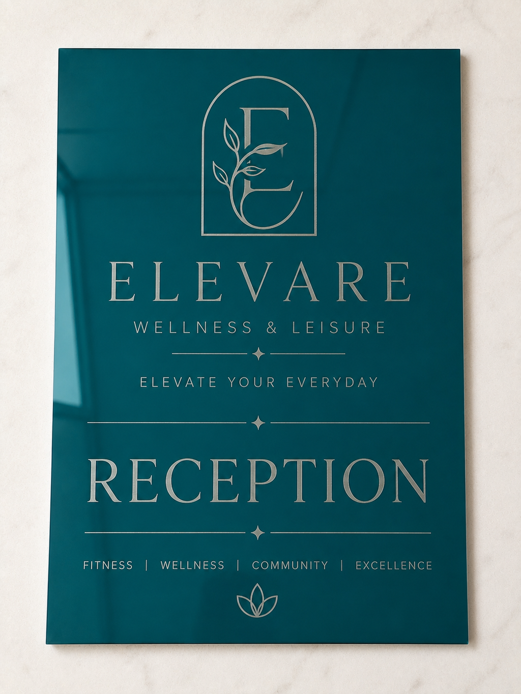 Custom Laser Engraved Acrylic QR & Business Sign