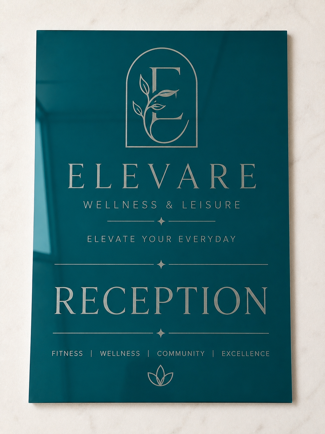 Custom Laser Engraved Acrylic QR & Business Sign