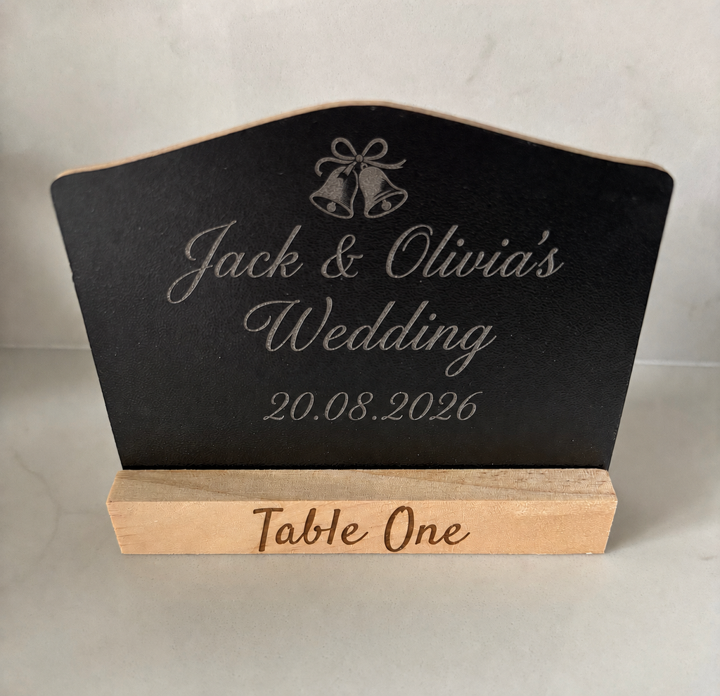 Custom Engraved Black Chalkboard Food Labels/Signs/Display Stands