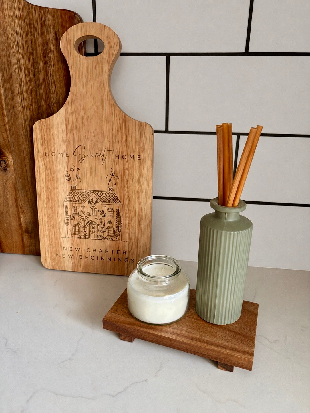 Hevea Wood Cutting/Charcuterie/Chopping Board - Personalised & Custom Engraving