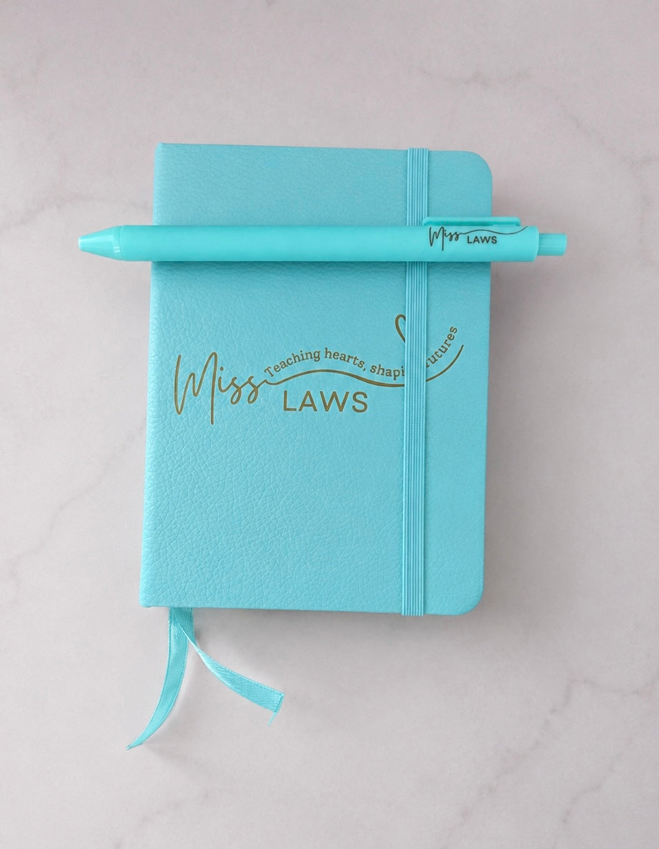 Personalised Faux Leather A6 Executive Notebook & Pen Set