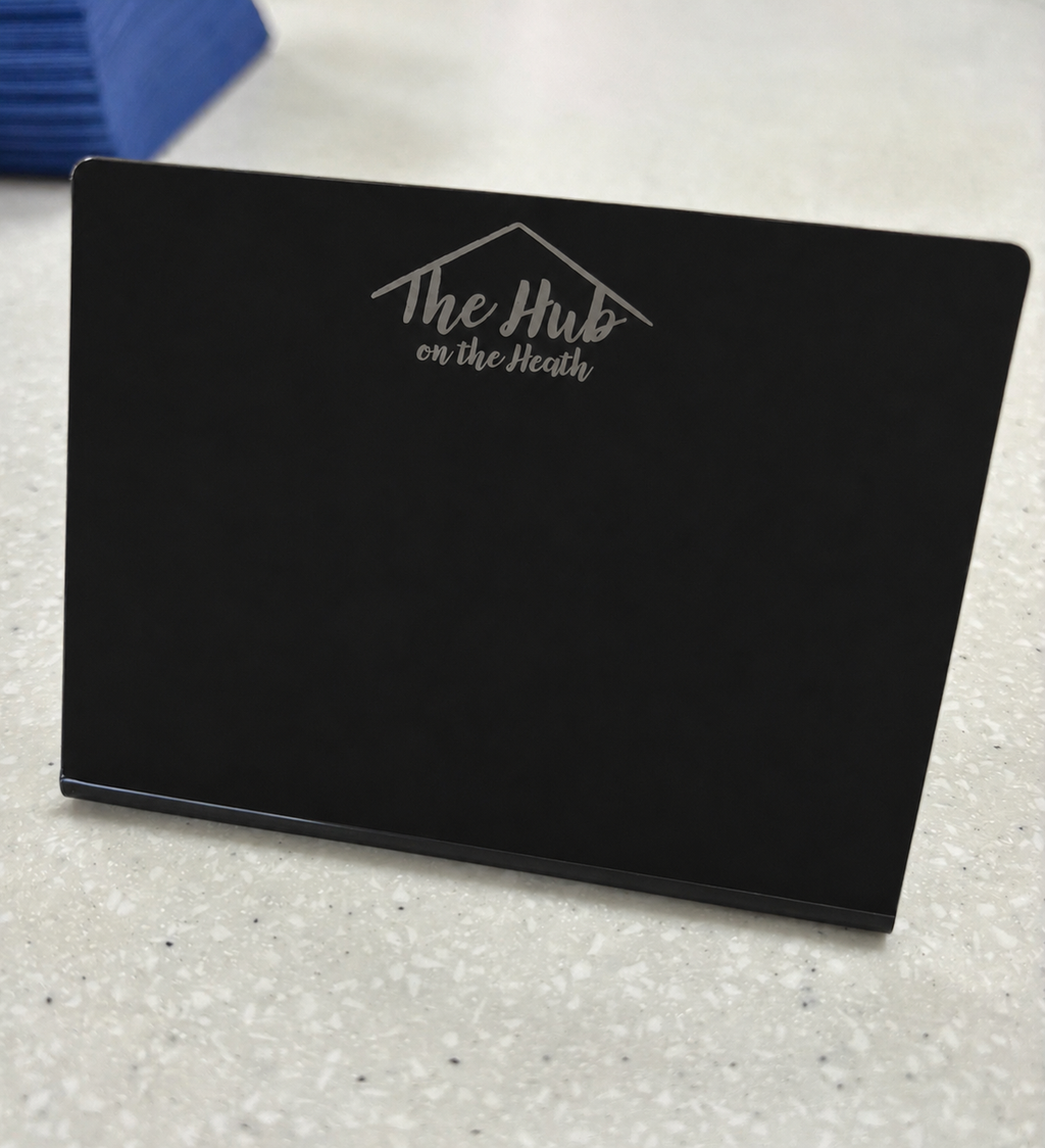 Custom Engraved L-Shaped Mini Display Signs/Food Labels