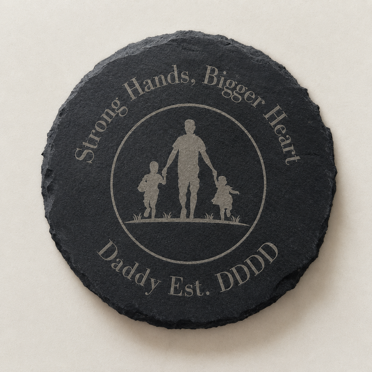 Personalised Father's Day Slate Coasters - Younger Children Designs