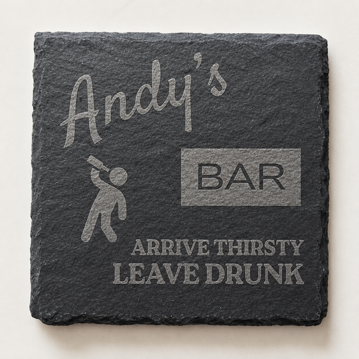 Slate Coasters Custom Engraved - Personalised/Gift/Present/Keepsake