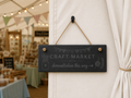 Slate Sign with Hanging Rope - Custom Engraved Business/Corporate Use