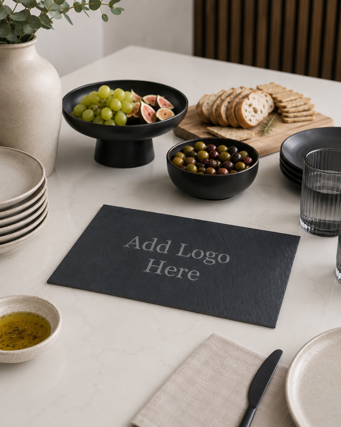 Custom Engraved Multi-Use Slate - Serving Board/Placemat/Platter/Signage/Display  - Personalised/Gift/Business/Logo/Branding