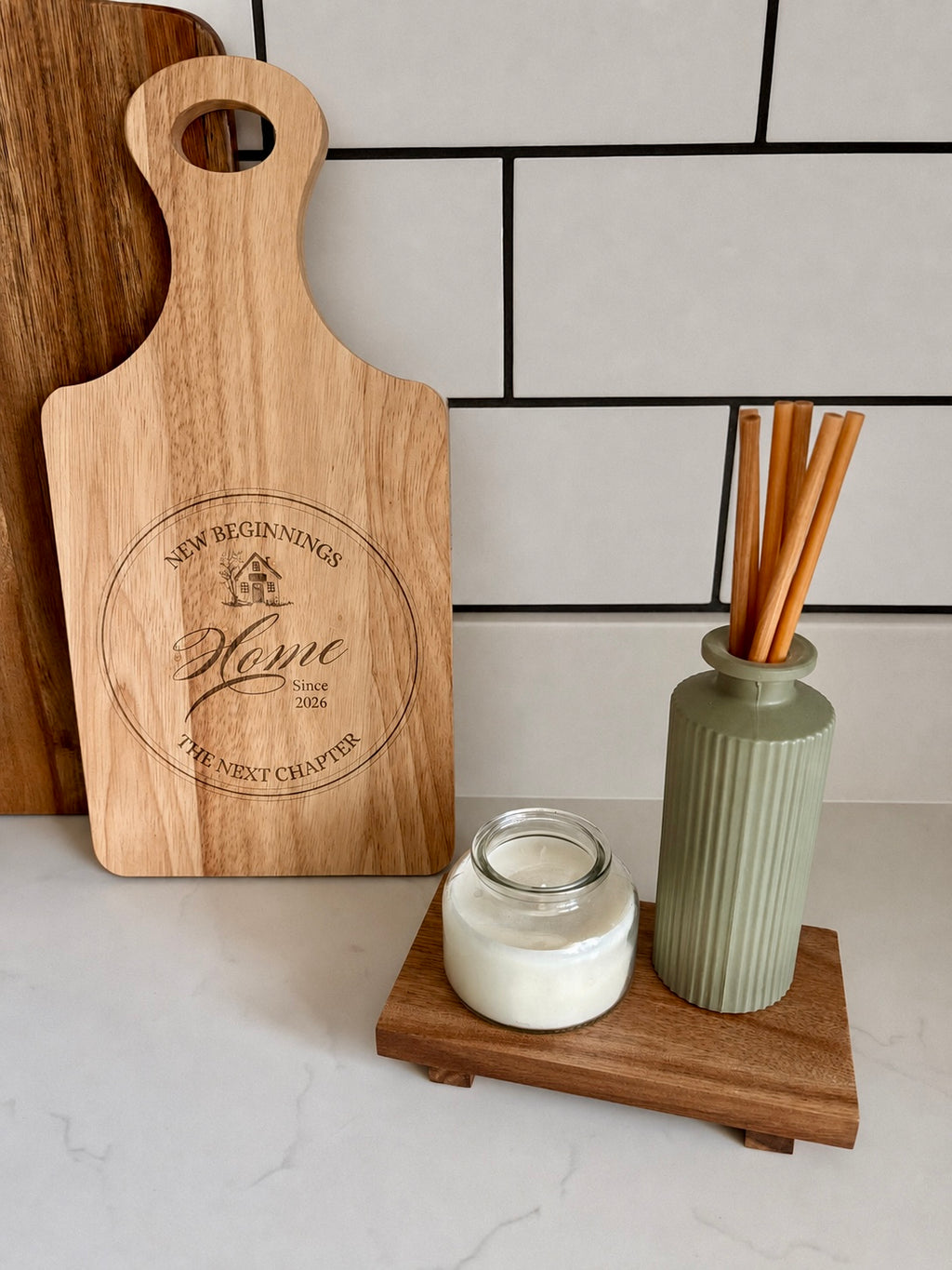 Hevea Wood Cutting/Charcuterie/Chopping Board - Personalised & Custom Engraving
