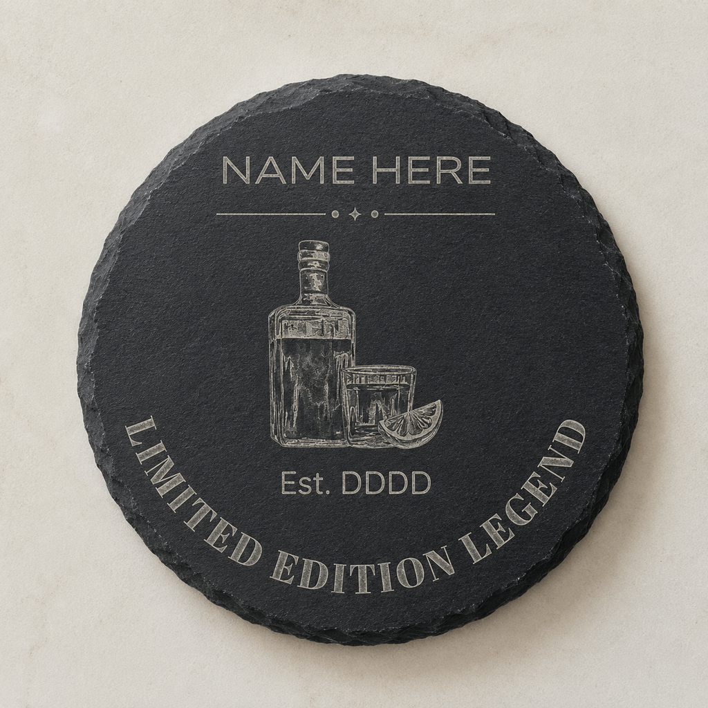 Personalised Father's Day/Birthday/Gifts for Him - Engraved Slate Coasters