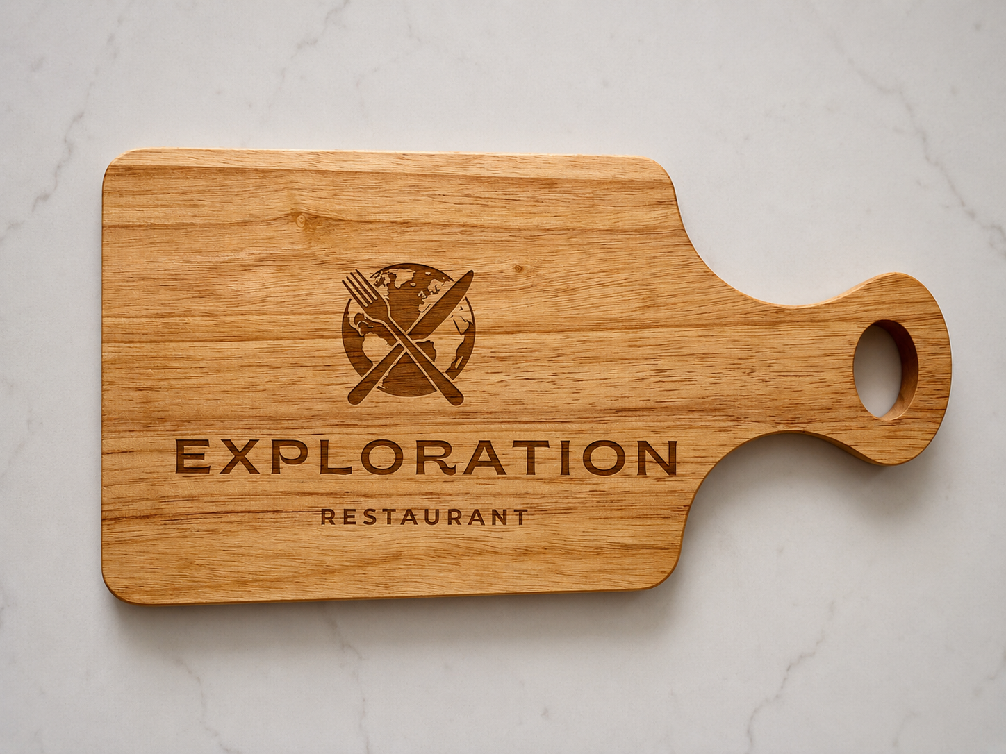 Hevea Wood Cutting/Charcuterie/Chopping Board - Business/Corporate/Logo/Branding - Custom Engraving