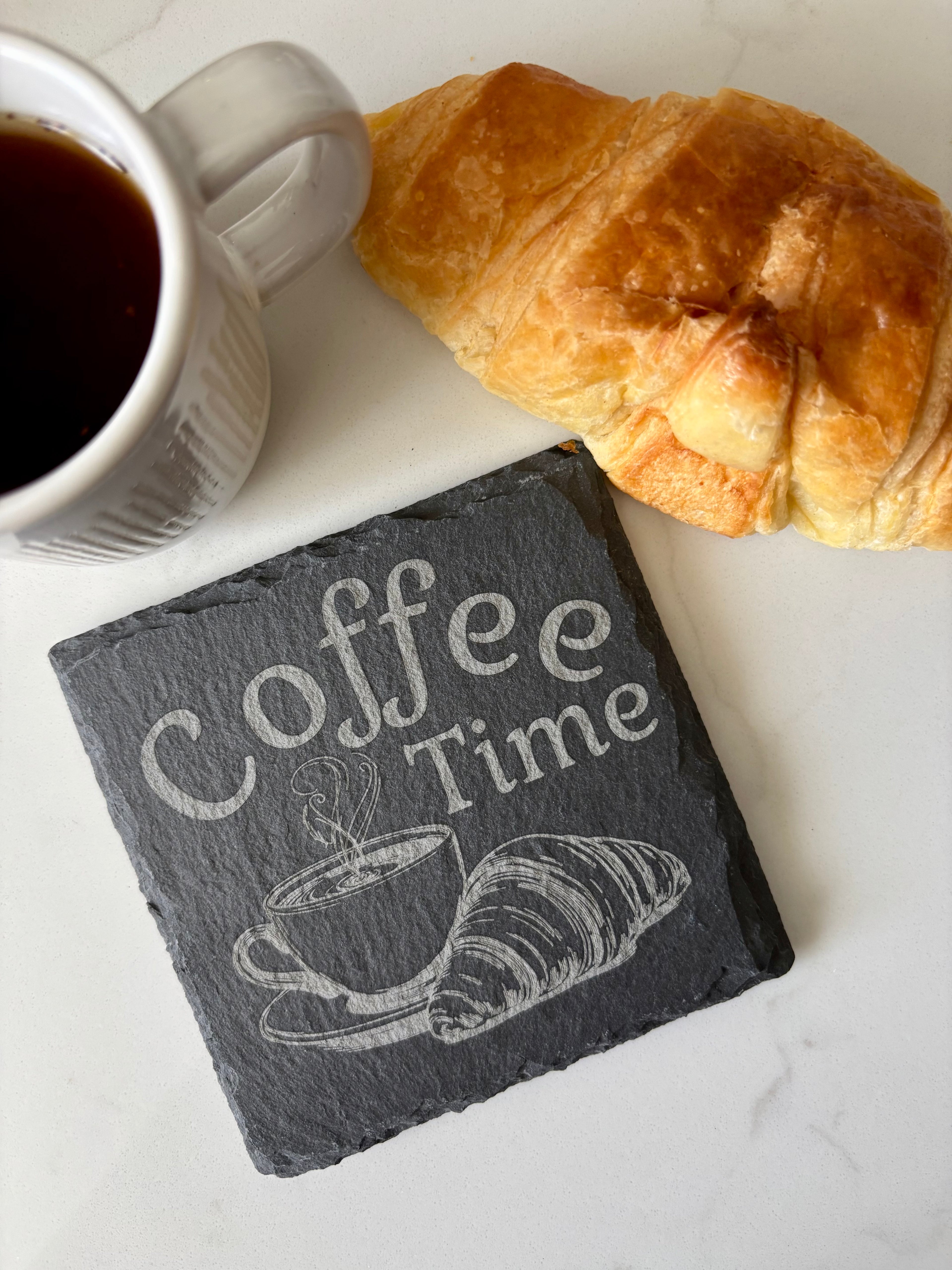 Slate Coasters Custom Engraved - Personalised/Gift/Present/Keepsake