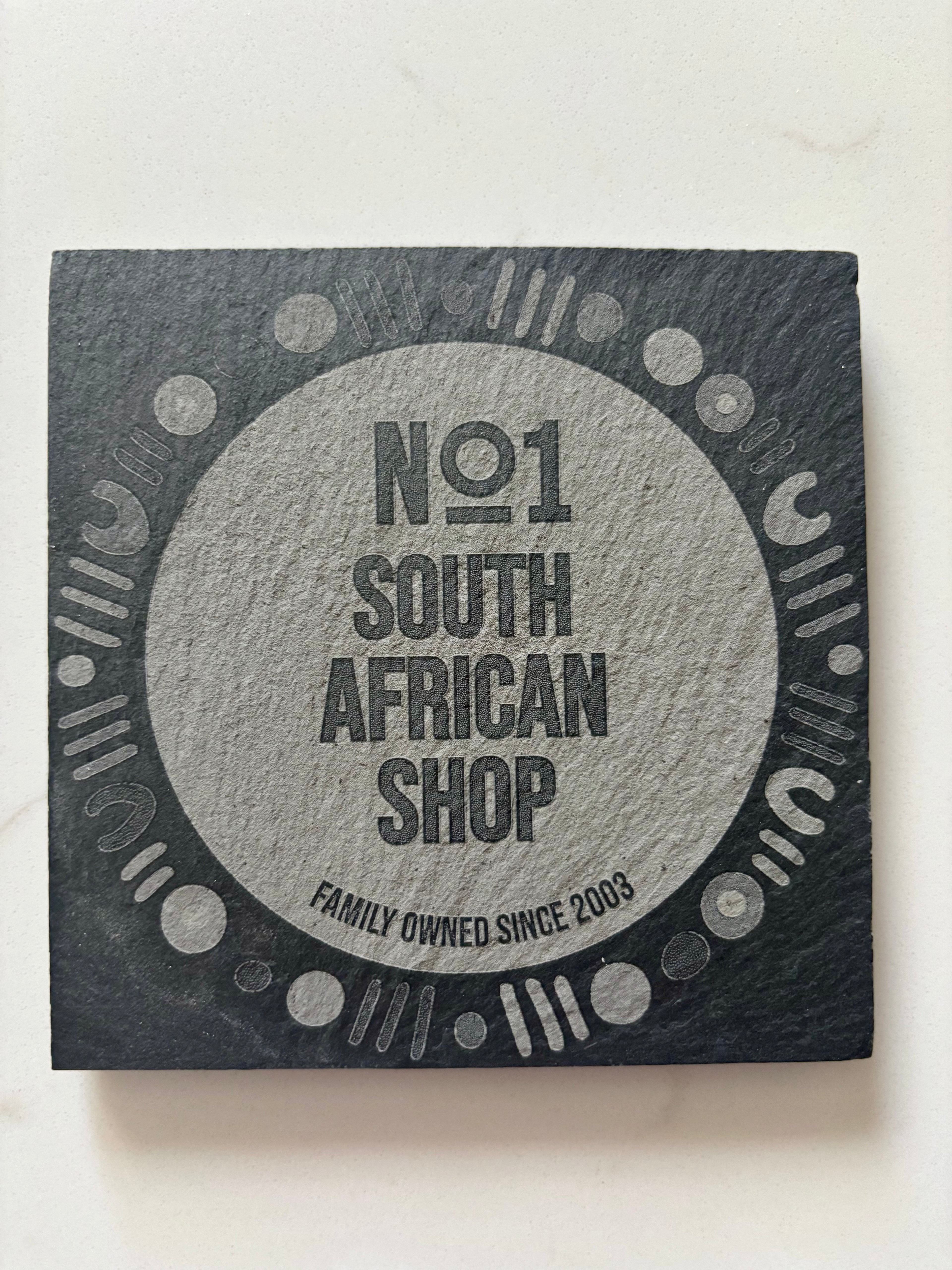 Slate Coasters Custom Engraved - Business/Corporate Logo/Branding