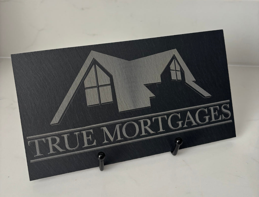 Custom Engraved Multi-Use Slate - Serving Board/Placemat/Platter/Signage/Display  - Personalised/Gift/Business/Logo/Branding