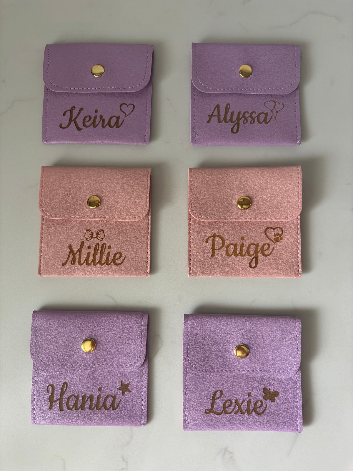 Personalised PU Leather Travel Pouch
